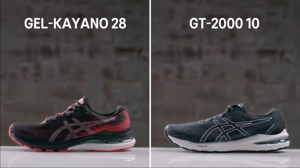 Diferença entre o Tênis Asics Gel Kayano 28 e o Asics GT-2000 10