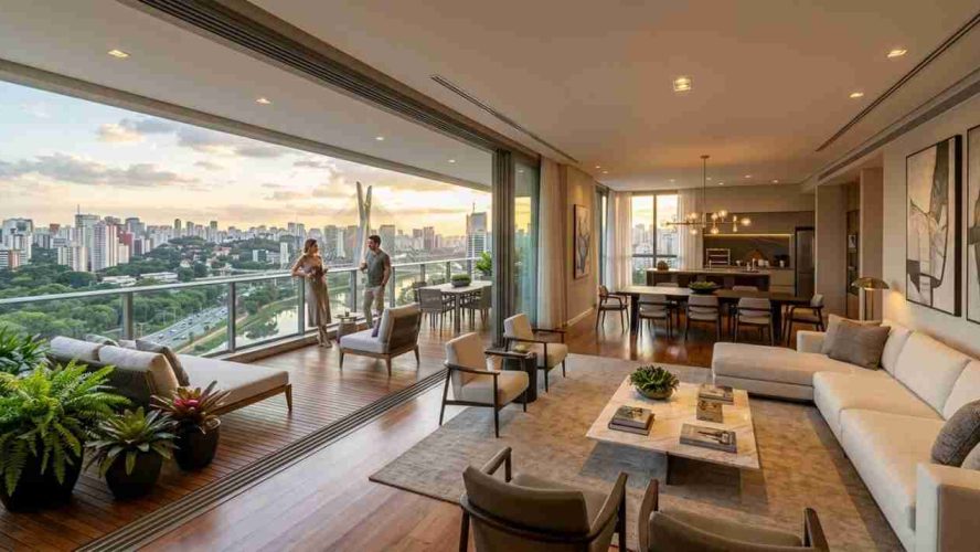 Espaço Sob Medida: O Apartamento de Luxo com 3 Suítes em Moema